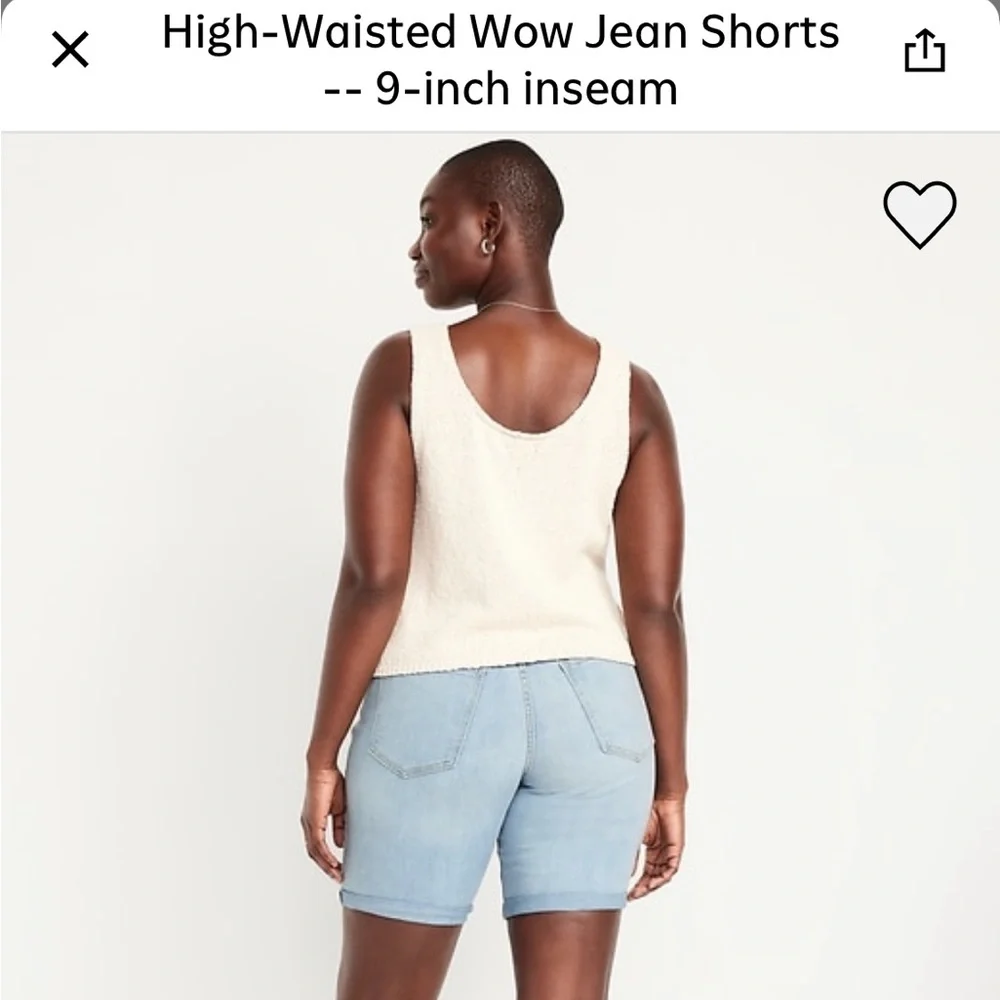 Old Navy Women's Light Blue Denim Shorts - Picture 8 of 8